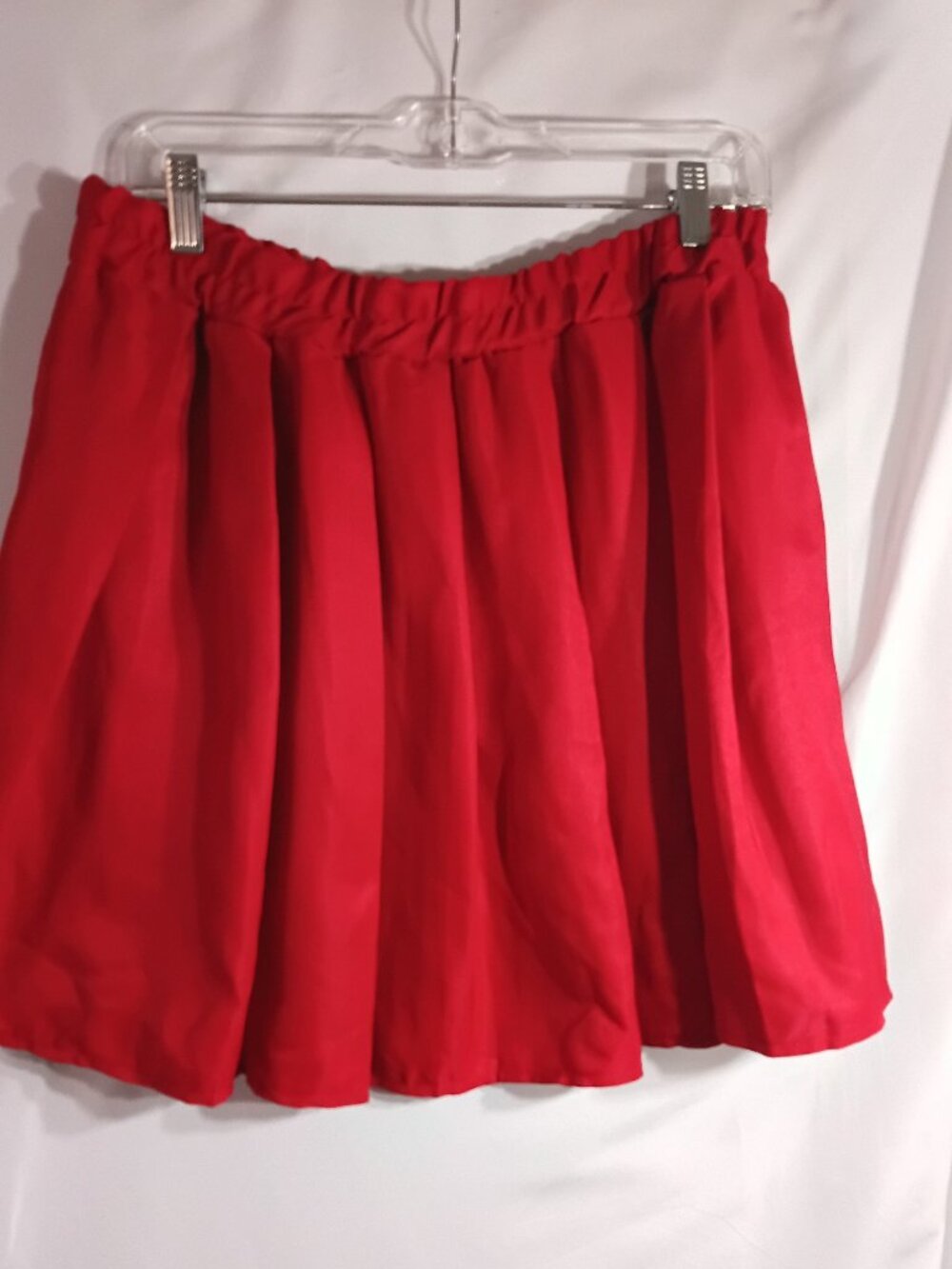 Costume Women's Red Pleated Costume Skirt Size XXL